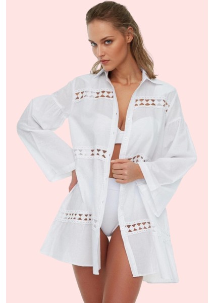 Kadın Pamuklu Uzun Kollu Dokuma Gömlek Rahat Kesim ve Yazlık Tasarım Yaz Aylarının Vazgeçilmezi modelleri
