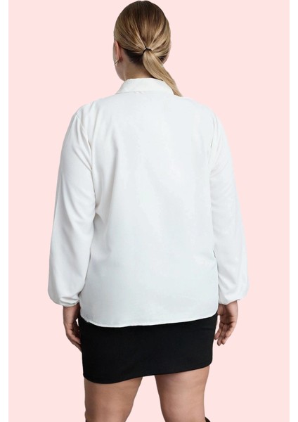 Kadın Düz Desenli Polyester Gömlek Iş ve Günlük Kombinler Için Hafta Sonu Kaliteli Malzeme modelleri