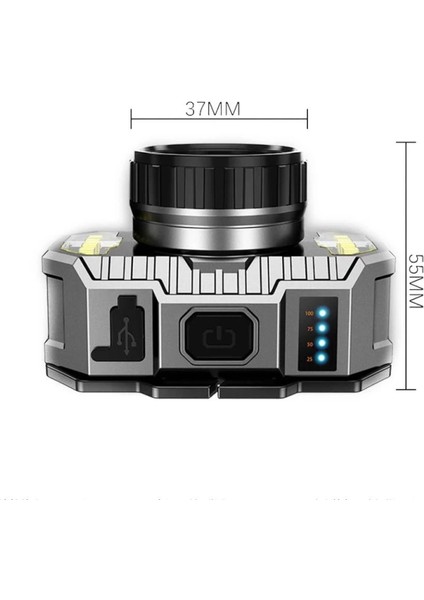 Peakstar Ps-010 800 Lümen Zoomlu Şarj Göstergeli Cob Led Usb'li Şarjlı Kafa Lambası fiyatları