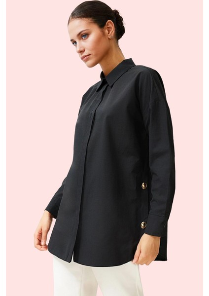 Kadın Poplin Dokuma Gömlek Günlük ve Iş Hayatı Için Ideal Hafta Sonu Yaz Aylarının Vazgeçilmezi fiyatları