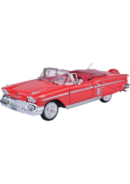 1958 Model Klasik Chevy Impala 1:24 Ölçekli