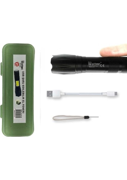 Powerbank Özellikli Uzun Menzilli El Feneri Wt-039 modelleri