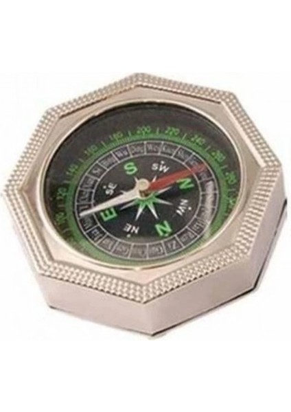 Sekiz Köşeli Büyük Metal Pusula