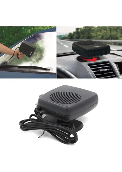 Oto Isıtıcı-Soğutucu Fan Cam Buğu Çözücü Fan Araç Içi Isıtıcı-Soğutucu Fan 12V Çakmaklık Girişli