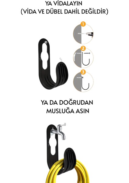 Plastik Bahçe Hortumu Askısı Duvara Veya Musluğa Asılabilir Kanca fırsatları