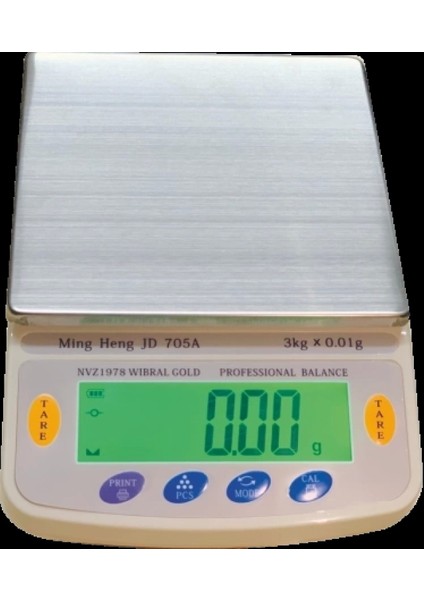 Diamond Dijital Göstergeli Profesyonel Hassas Kuyumcu Terazi NVZ-1978 DJ602A (3 Kg-0.01)