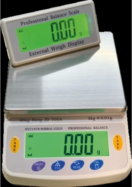Diamond Dijital Göstergeli Çift Ekran Hassas Terazi NVZ-1978 (3 Kg-0.01)