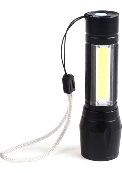 Mini Çok Güçlü Şarjli El Feneri Xpe-Cob Led Wt-030