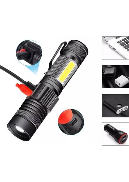 Geniş Açılı P50 Led Şarjlı El Feneri Wt-601 fiyatları