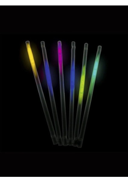 Karanlıkta Parlayan Glow Fosforlu Pipet 3 Renk 3 Adet