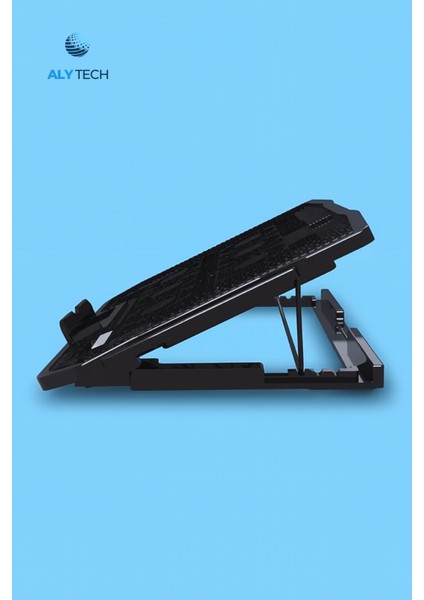 6 Fanlı Sessiz Laptop Soğutucu Ayarlanabilir Rüzgar Hızı, Ergonomik Tasarım, Çift USB Girişli 17.3'' Uyumlu Stand modelleri