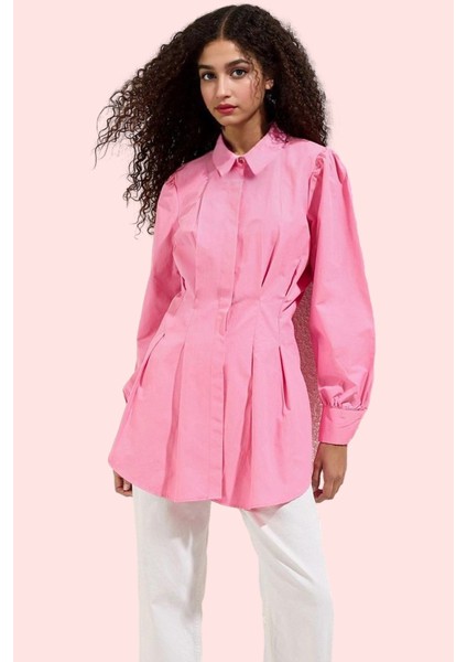 Kadın Dokuma Gömlek Incili Detay Belden Oturan Uzun Kol Günlük Hafta Sonu Kaliteli Malzeme fiyatları