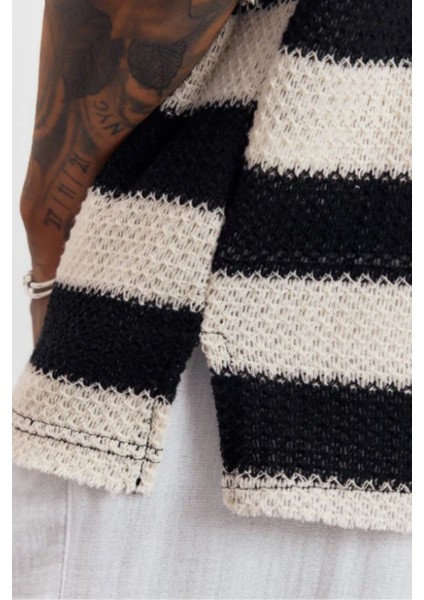 Örme Jakarlı Fakir Kol Oversize Tshirt fırsatları