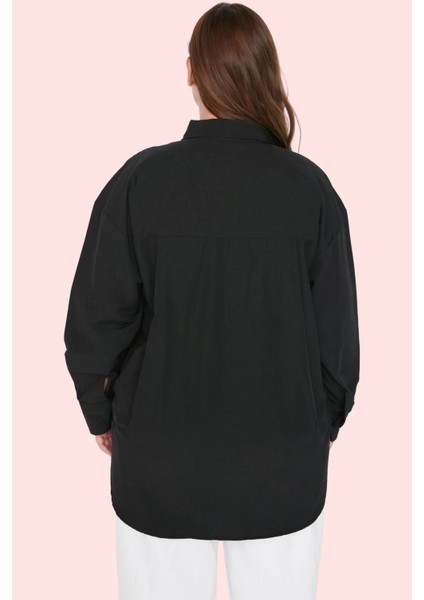 Kadın Büyük Beden Oversize Poplin Gömlek Renk Günlük Kullanım Için Yaz Aylarının Vazgeçilmezi modelleri