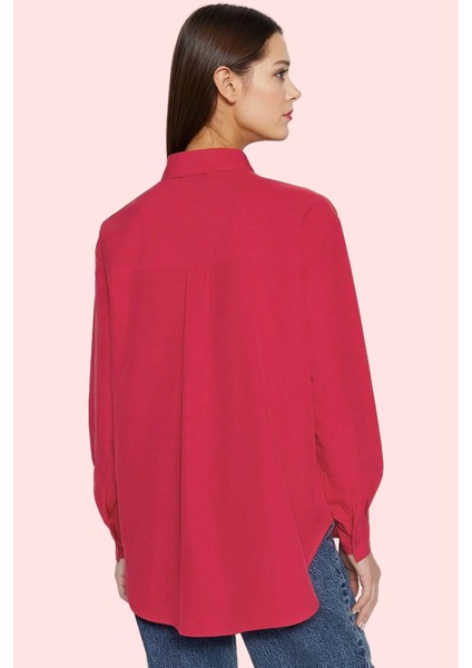 Kadın Oversize Dokuma Gömlek Günlük ve Iş Stilleri Için Hafta Sonu Yaz Aylarının Vazgeçilmezi modelleri