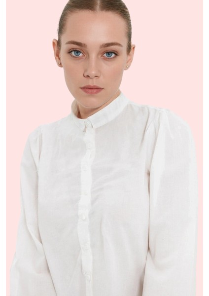 Kadın Dantel Detaylı Pamuklu Gömlek Regular Kalıp Günlük Kullanım Yaz Aylarının Vazgeçilmezi