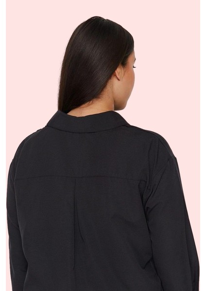 Kadın Büyük Beden Taş Işlemeli Poplin Gömlek Günlük Şıklık Hafta Sonu Yaz Aylarının Vazgeçilmezi modelleri