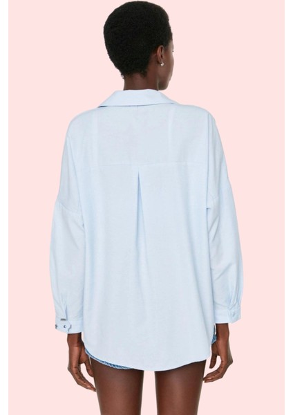 Kadın Oversize Pamuklu Dokuma Gömlek Basic Kalıp Günlük Kullanım Için Yaz Aylarının Vazgeçilmezi modelleri