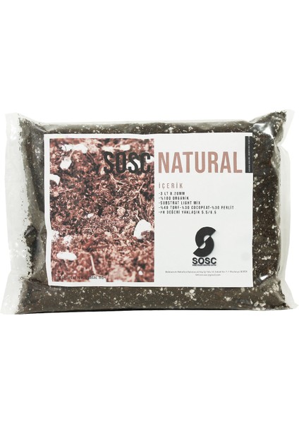 Substrat Lıght Mıx Ithal Sphangum Torfu Cocopeat Perlit Özel Karışım Saksı Harcı Çiçek ve Bitki Toprağı 1 Lt fırsatları