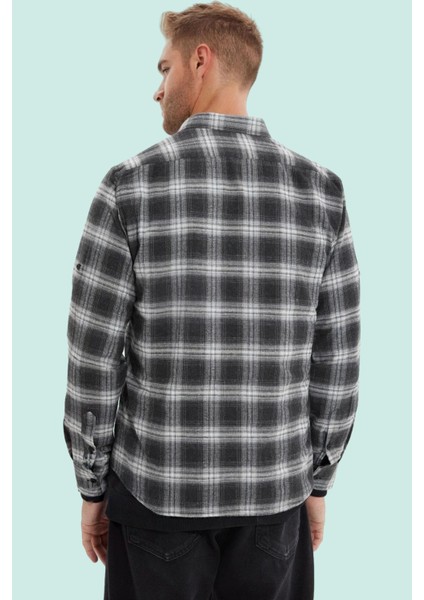 Erkek Kışlık Flanel Ekose Gömlek Kareli Desen Standart Kol Günlük Yaz Aylarının Vazgeçilmezi modelleri