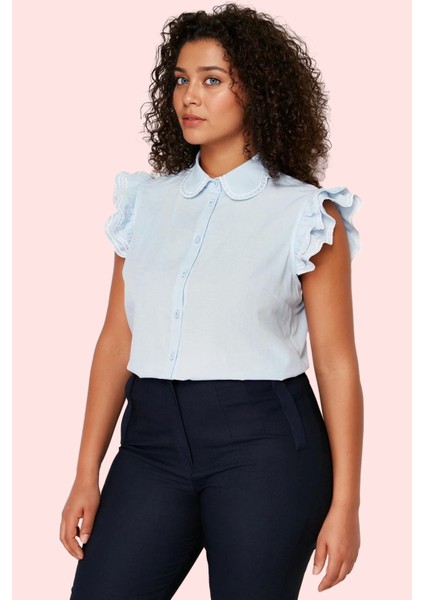 Kadın Çok Çizgili Bebe Yaka Kolsuz Gömlek Rahat Günlük Yaz Hafta Sonu Stilin Buluştuğu Yer fiyatları