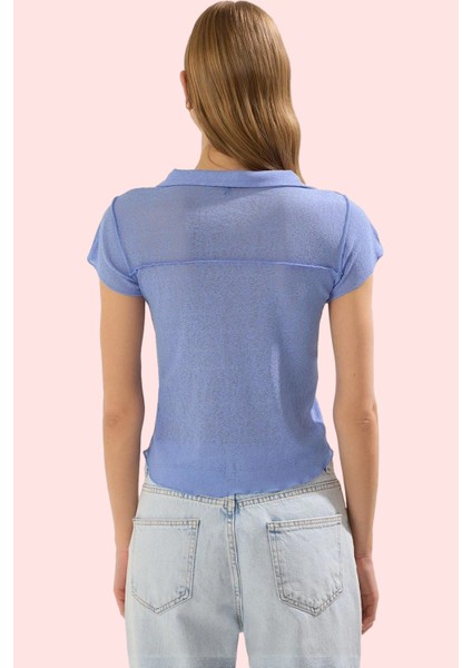 Kadın Kısa Kollu Fitted Gömlek Düz Desen Yaka Polyester Günlük Kullanım Yaz Aylarının Vazgeçilmezi modelleri