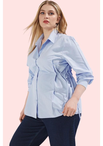 Kadın Basic Dokuma Uzun Kollu Gömlek Düz Desen Günlük Kullanım Hafta Sonu Kaliteli Malzeme fiyatları