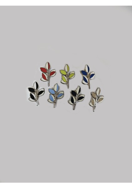 Kadınlara Özel Trend Metal Broş – Zarif Çiçek Deseni ve Renk Alternatifleri modelleri