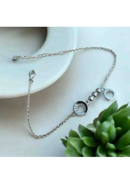 925 Ayar Gümüş Zirkon Taşlı Halka Detaylı Bileklik fiyatları