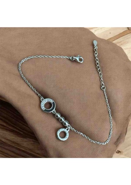 925 Ayar Gümüş Zirkon Taşlı Halka Detaylı Bileklik modelleri