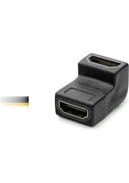 Büro Ev Ofis Network Dönüştürücü Için Siyah L Tipi Hdmı F To Hdmı F Çevirici