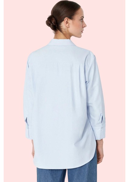 Kadın Regular Kalıp Dokuma Gömlek Taş Detaylı Şık Günlük Hafta Sonu Yaz Aylarının Vazgeçilmezi modelleri