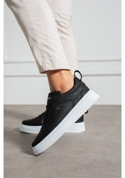 Erkek Sneaker Siyah Beyaz Günlük Spor Ayakkabı Yüksek Taban Rahat Tasarım X55 modelleri