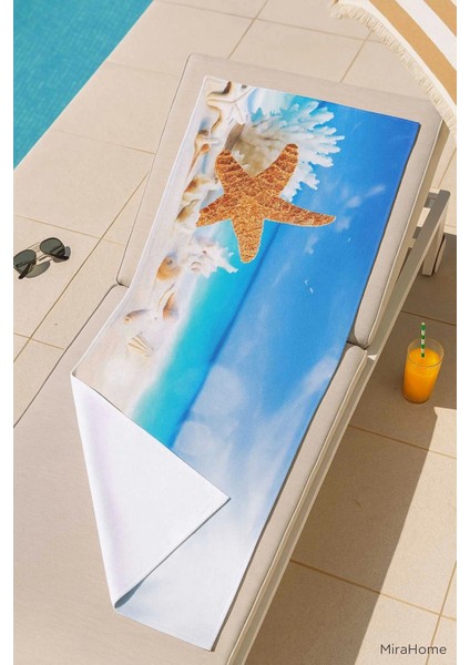 Seadream Tropikal Desenli Plaj Havlusu 70X140 cm Denizyıldızı fiyatları