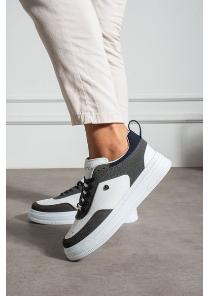 Erkek Beyaz Füme Sneaker Günlük Spor Ayakkabı Yüksek Taban Rahat Tasarım X55 modelleri