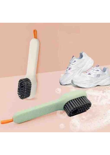 Pratik Çok Amaçlı Hazneli Fırça - Ayakkabı Temizleme Fırçası Deterjan Su Hazneli fırsatları