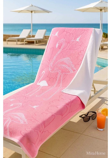 Seadream Tropikal Desenli Plaj Havlusu 70X140 cm Flamingo fiyatları