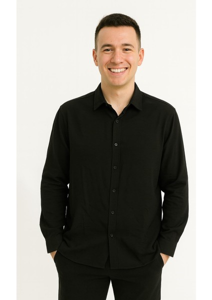 Huffa Erkek Ayrobin Uzun Kol Gömlek 7367