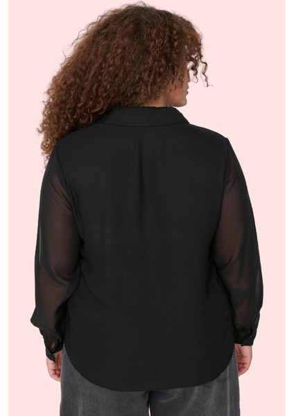 Kadın Regular Kalıp Gömlek Şifon Dokuma Uzun Kollu Günlük Hafta Sonu Yaz Aylarının Vazgeçilmezi modelleri