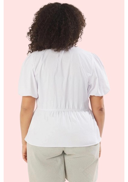 Kadın Büyük Beden Gömlek Kısa Kol Balon Regular Kalıp Günlük Hafta Sonu Yaz Aylarının Vazgeçilmezi modelleri