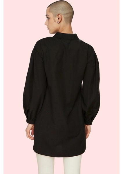 Kadın Basic Gömlek Viskon Karışımlı Dokuma Kumaş Relaxed Kalıp Uzun Kollu Günlük Şıklık Hafta Sonu modelleri