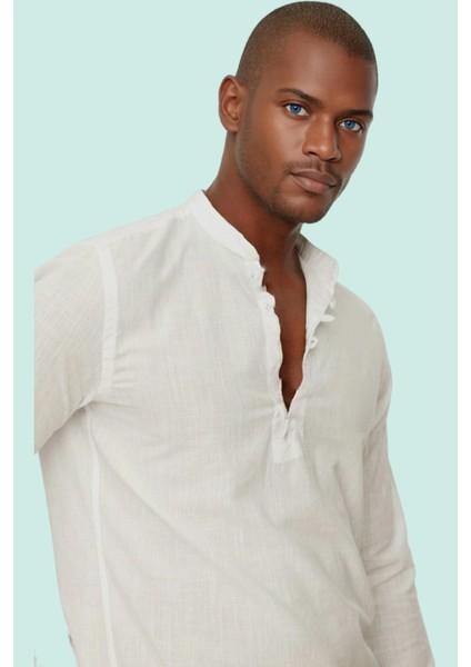 Erkek Yazlık Pamuklu Gömlek Rahat Şık Günlük Kombinler Için Hafta Sonu Yaz Aylarının Vazgeçilmezi