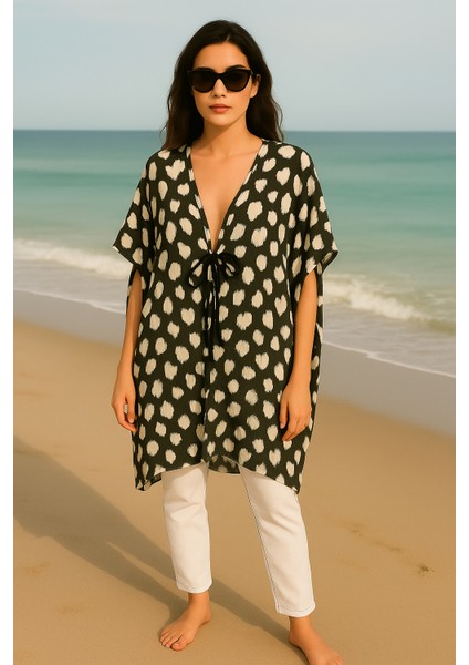 Tasarım Kimono Tarzı Plaj Pareo Tunik