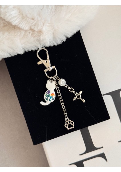 Kedi Patili Anahtarlık Çanta Charm Cüzdan Süsü Charmı fiyatları