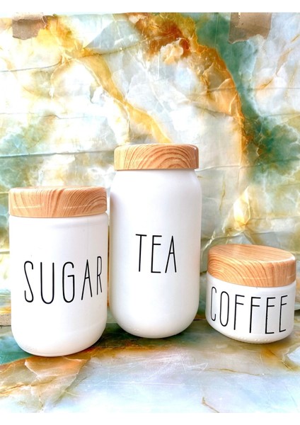 3'lü Şeker-Çay-Kahve Takımı