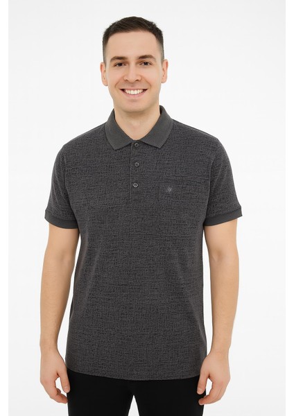 Simenti Yakalı Klasik Fit Kısa Kol Erkek Tişört 7369