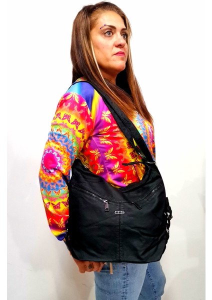 Lüks 16500 Siyah Omuz Çantası