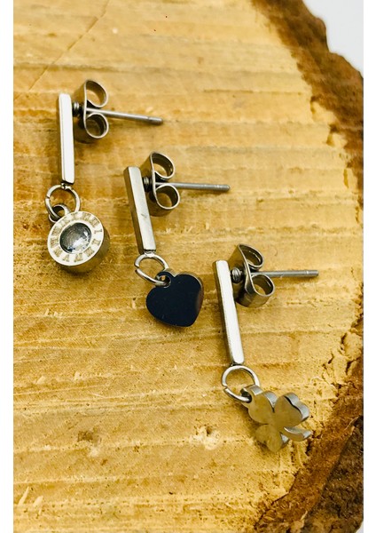 Figürlü Çelik Küpe