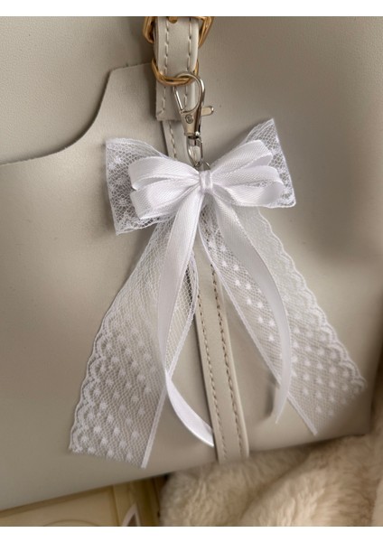 Fiyonk Çanta Charm Coquette Çanta Süsü Anahtarlık