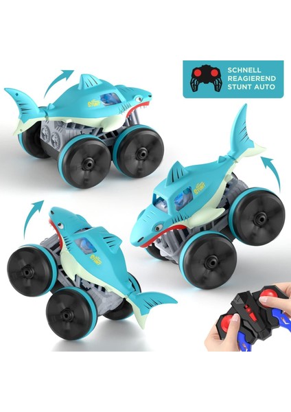 Rc Araba Köpekbalığı Karada ve Suda Canavar Araba 4WD LED Işıklı modelleri
